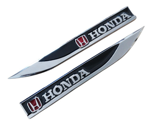 Par De Emblemas Salpicadera Universal Honda Civic Si Sir Crv Foto 7