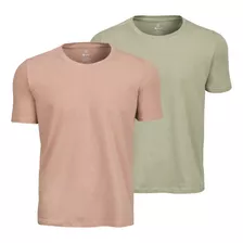 Kit 2 Camisetas Masculina Algodão Egípcio Premium