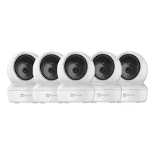 Kit Câmeras De Segurança Ezviz C6n 2mp Fhd Wifi 5un Cor Branco