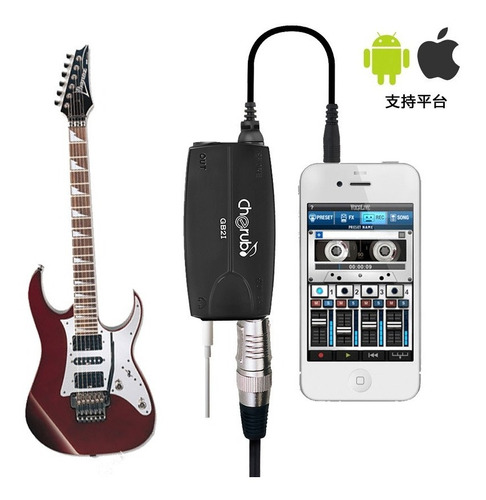 Guitar Interface Cherub Gb2i Android E Ios Guitarra Baixo 