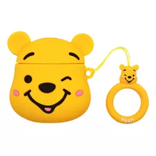 Protector Funda De Oso Winnie Para AirPods Case De Silicona