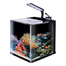 Kit Acuario Nano Reef 18 Lt Vidrio Luz Led Filtro Espumador