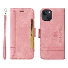 Caso Para iPhone 13 Tpu Cuero Magnético Cartera Flip