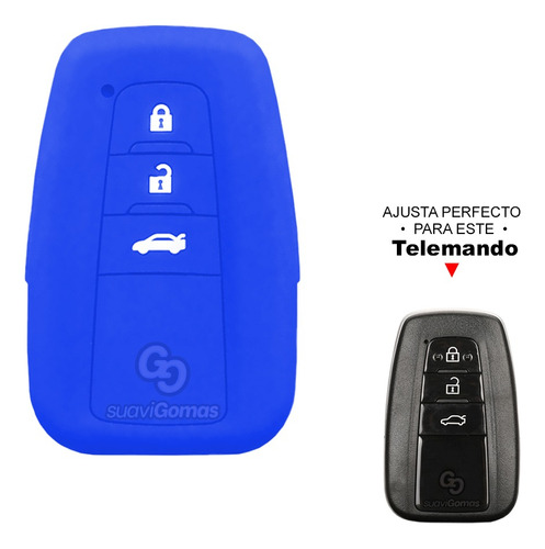 Forro Protector Silicona Llave Smart 3b Toyota Corolla Foto 4