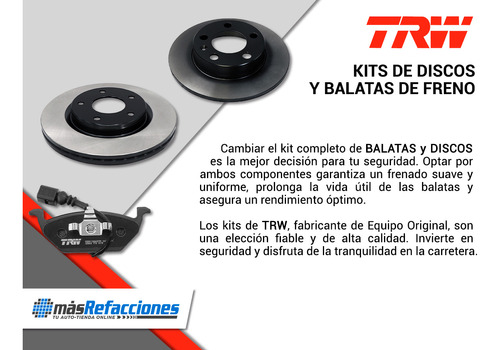 Set Balatas Y Discos Delanteros Impala V8 5.7l 72 Al 75 Trw Foto 3