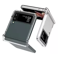 Funda Para Samsung Galaxy Z Flip 3/transparente Cubrebisagra