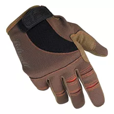 Guantes Motociclista (marrón/naranja, Extragrandes)