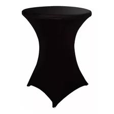 Mantel Spandex Redondo 80* 110 Cm Color Negro