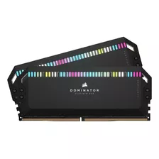 Memoria Ram Dominator Platinum Rgb Gamer Color Negro 32gb 2 Corsair Cmt32gx5m2x5600c36