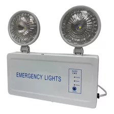 Lampara Emergencia Luz Led 2 Focos Recargable Automatica 220