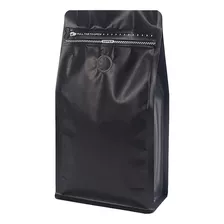 25 Bolsas Para Café Con Válvula 15x32x9,5 Cm Aluminio Negro