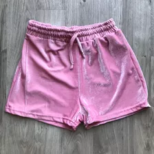 Short Velvet Terciopelo Con Elastico Mujer De Salir Vestir 