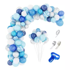 Blue Balloons Arch Garland Kit 134pcs Azul Marino Light...