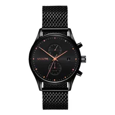 Mvmt - Reloj Analgico Minimalista Para Hombre Con Zonas Hora