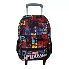 Mochila Homem Aranha Bolsa Infantil Spiderman Rodinha Escola