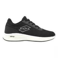 Zapatilla Running Hombre Lotto - Verso R Negro Blanco