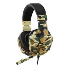 Headset Gamer Dust Camo Pro X33 Amarelo Haste Ajustavel