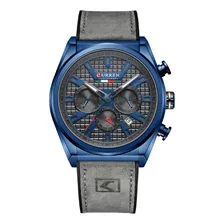 Reloj De Cuarzo De Cuero Curren 8392 Para Hombre