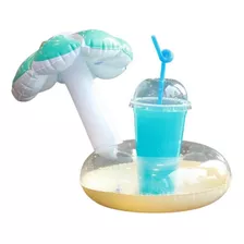 Flotadores Mini Portavaso Inflable Piscina Flor Trébol