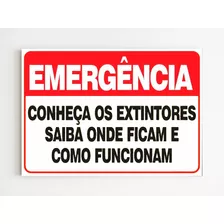 Placa Aviso Conheça Os Extintores Onde Ficam Como Funcionam