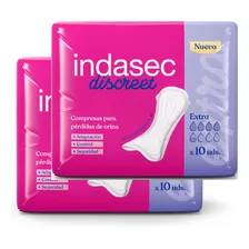 Indasec Extra Discreet Pack X 2 Total 20 Unidades