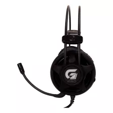 Fone De Ouvido Over-ear Gamer Fortrek G Pro H2 Preto Com Luz Azul Led