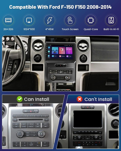 Radio Ford F-150 F150 2008-2014 Sistema Estreo Para Coch Foto 3