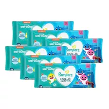 Kit 288 Lenços Umedecidos Pampers Splashers Baby Shark 