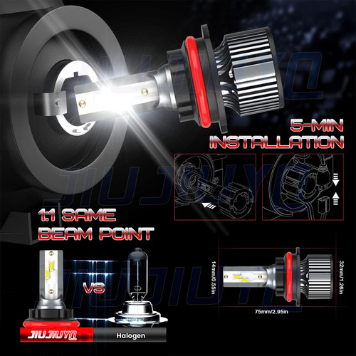 Para Ford Crown Victoria 1998-2011 Kit De Focos Led 9007 Foto 4