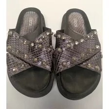 Sandalias Clona Mujer, Con Tachas Y Plataforma