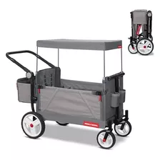 Odyssey Stroll 'n Wagon, Carro De Empuje Gris Con Toldo Y Bo