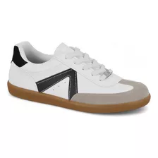 Tenis Vizzano Branco Feminino Casual Recortes Macio