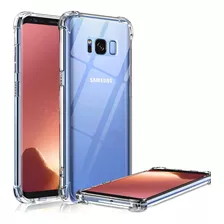 Carcasa Samsung S8 Transparente Reforzada + Mica Hidrogel