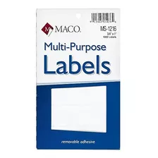 Etiqueta - Etiquetas Blancas Rectangulares Multiusos, 3-4 X 