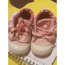 Zapatillas Acordonadas Nena Usadas Rosa Talle 23 