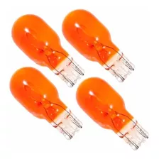 4 Lampada Pisca Laranja 12v 15w Modelo Esmagada