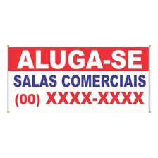 Faixa Aluga-se Salas Comerciais 100x60cm