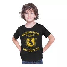 Camiseta Infantil Harry Potter Lufa Lufa Hufflepuff Hogwarts