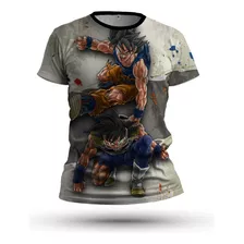 Playera Hombre Papá Goku Bardock Anime Dragon/ball Spandex 