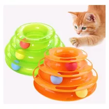 Brinquedo Interativo Gatos Corre Corre Torre De Bolinhas Cor Laranja