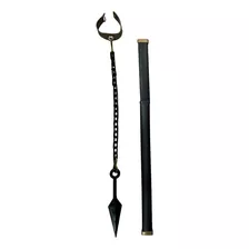 Katana Scorpion + Kunai Con Cadena Y Brazalete Mortal Kombat Color Negro