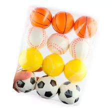 Pelota Antiestres Paquete X12 Und Deportes 6.3cm