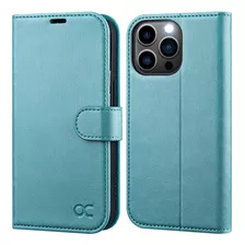 Funda Para iPhone 13 Pro, De Piel/verde/con Tapa