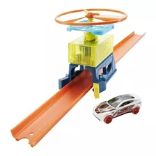 Pista Hot Wheels Conjunto Drone Track Builder Hdx76 Mattel Cor Outro