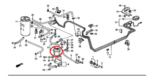 Filtro Gasolina (racor Arriba) Honda Civic  Foto 4