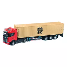 Carreta Scania Contêiner 1:50 