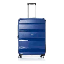 Mala De Viagem Spin Air Com Rodas Grande Azul Samsonite Lisa