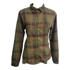 Camisa Feminina Blusa Xadrez Flanelada Manga Longa Social