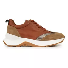 Zapatillas Mujer Cuero Urbana Confort Gamuza Briganti Casual