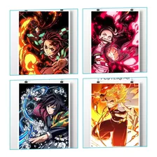 Pack 4 Posters A4 - Demon Slayer - Anime- L3p 
